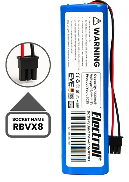 Anker Eufy Robovac X8 Hybrid Uyumlu Batarya (Maksimum Kapasite) 7000MAH Pil Robot Süpürge Batarya Değişimi indirimleri