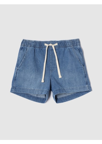 Kadın Mavi Denim Şort