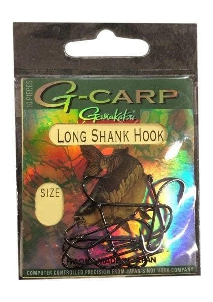 G-Carp Long Shank No:2 Uzun Pala Sazan Iğnesi 10 Adet