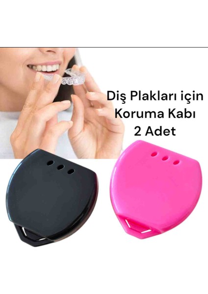 Diş Plakları İçin Taşıma – Saklama Kabı 2 Adet