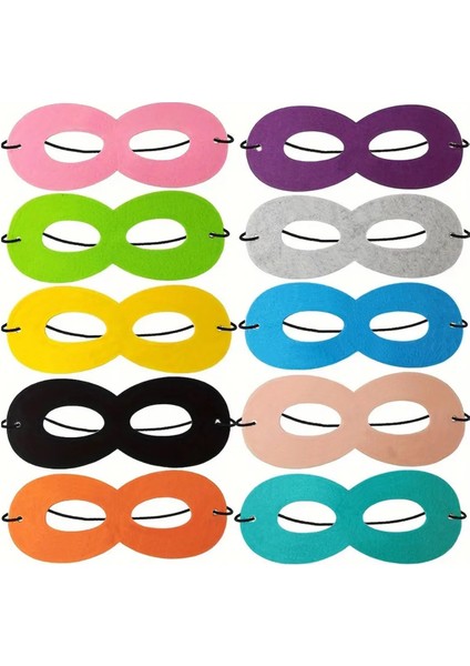 Süper Kahraman Maskeleri 10'lu Set Eva Maske, Doğum Günü, Okul Etkinliği ve Kostüm Partileri