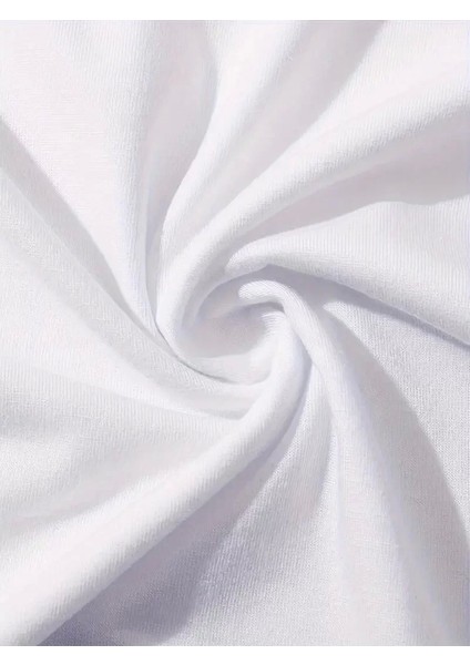 Baskılı Oversize Kahve Desenli Kadın T-Shirt - Beyaz fırsatları