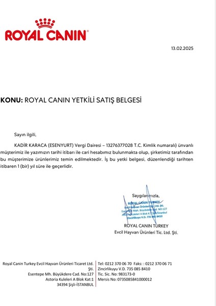 Royal Canin Sterilised Kısırlaştırılmış Kedi Maması 1 kg Paketlenmiş fırsatları