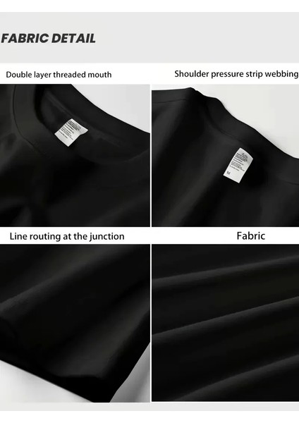 Aıcg Baskılı Kadın Oversize Bisiklet Yaka T-Shirt - Siyah modelleri