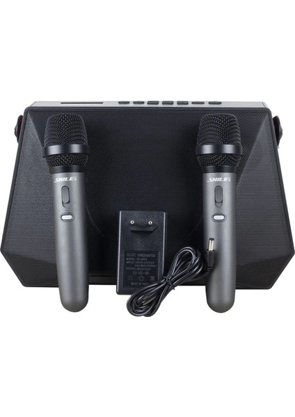 Shıle SL-3A Iki El Mikrofonlu Kumandalı Usb/sd/bt Portatif Hoparlör (5047)