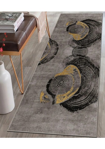 Plemira Modern Desen Kaymaz Taban Salon - Oturma Odası Halısı