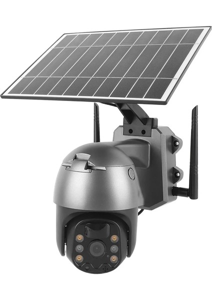 ZR-2085 4g 4mp 360 Derece Gece Görüş Çift Ses Pır Ir Güneş Panelli Akıllı Solar Kamera