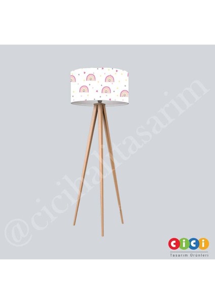 Çocuk Bebek Odası Lambader Renkli Gökkuşağı ve Kalp