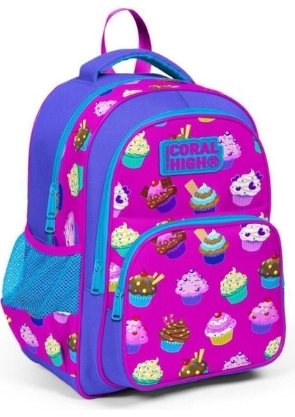 Kids Lavanta Pembe Cupcake Desenli 3'Lü Okul Çanta Seti Goset0123495 fiyatları