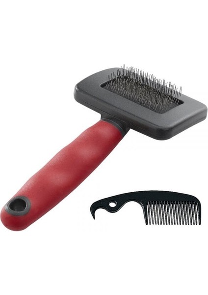 Furlo Ferplast Gro 5942 Kedi ve Köpek Tüy Tarama Fırçası Kırmızı Small - 8010690056562