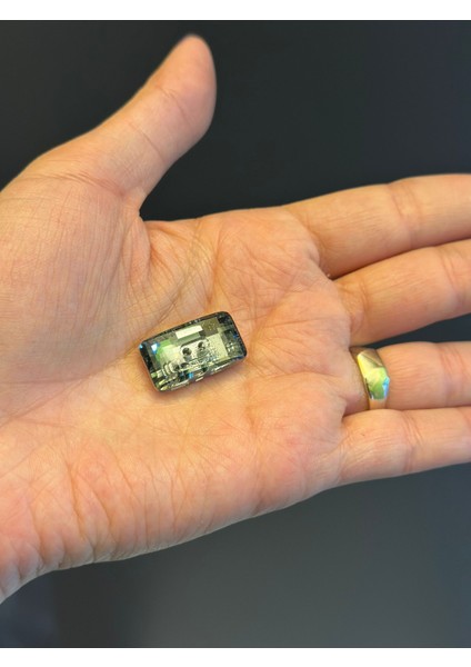 Kristal Cam Düğme Giyim Aksesuarı 2x1 cm