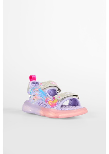 Can Bebe Işıklı Phylon Sandalet Lila
