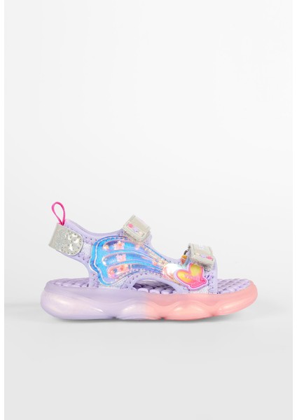 Can Bebe Işıklı Phylon Sandalet Lila
