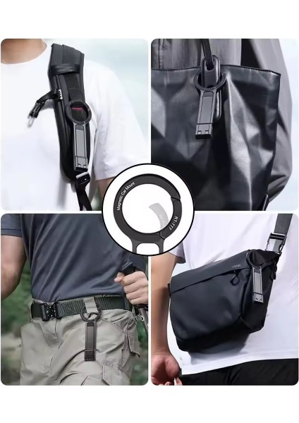 Alaşım Telefon Tripodu Karabina Monte iPhone Taşınabilir Çift Taraflı Manyetik Tripod Masa Montaj Telefon Kolu Tutucu indirimleri