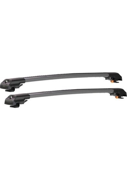 Nissan Qashqai +2 NJ10 (2010-2013) için Araca Özel Kilitlenebilir Ara Atkı / Portbagaj Taşıma Barları 2 Adet Set (Gri)