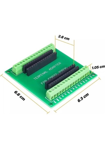 Gözeler 30 Pin ESP32 Geliştirme Kartı Için ESP8266 Genişletme Kartı