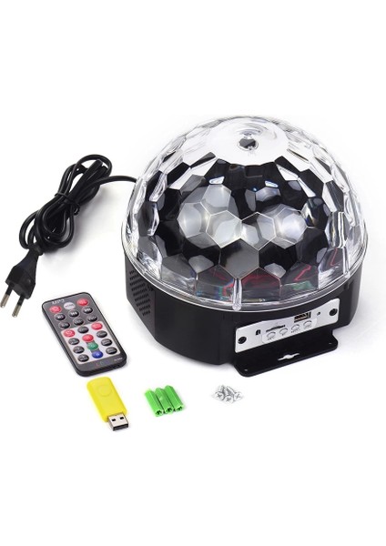 Disko Topu Bluetooth Kumandalı LED Kristal (5047)