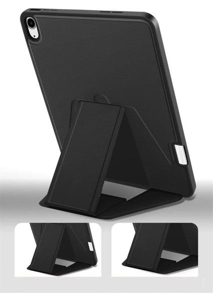 Apple iPad Air 11 2024 M2 Uyumlu Kalem Bölmeli Standlı Tablet Kılıf