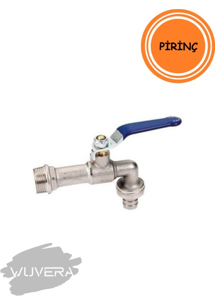 3/4” Pirinç Bahçe Musluğu – Krom Kaplama, Yüksek Debi & Dış Mekan Dayanıklılığı