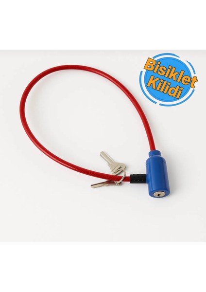 Ince Bisiklet Kilidi 7 Mm X 60 Cm