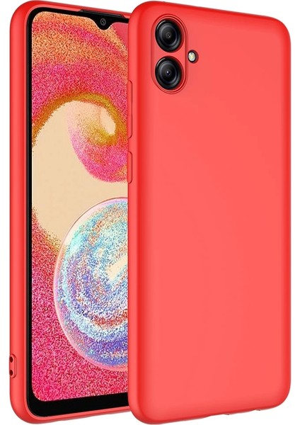 Samsung Galaxy A04E Uyumlu Kılıf Iç Yüzeyi Kadife Lansman Kapak