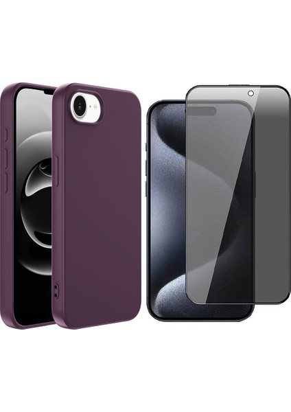 iPhone 16E Kılıf Zore Mara Lansman Kapak + Hayalet Ekran Koruyucu
