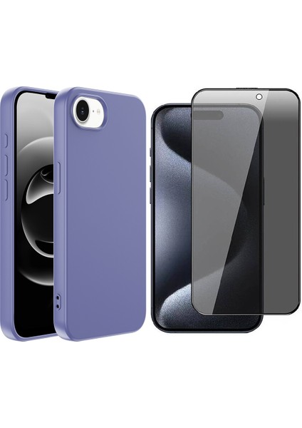 iPhone 16E Kılıf Zore Mara Lansman Kapak + Hayalet Ekran Koruyucu