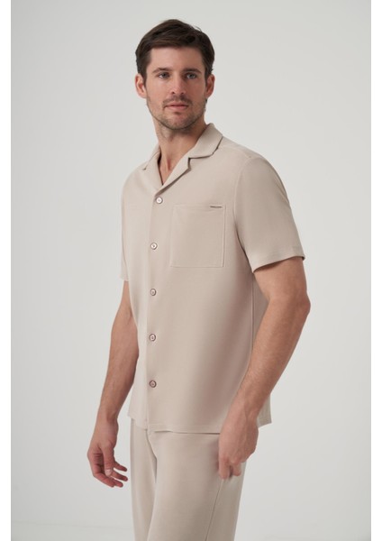 Sanway Modal Içerikli Relaxed Fıt Mono Yaka Pike Gömlek modelleri