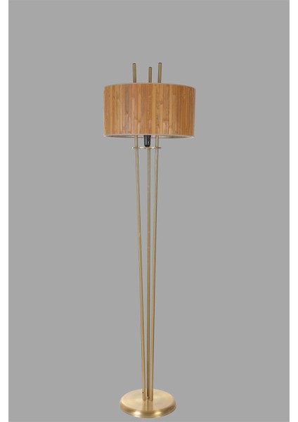 Belen Eskitme Lambader Silindir Bambu 01 Abajurlu