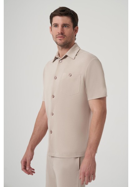 Jordan Modal Içerikli Relaxed Fıt Pike Gömlek