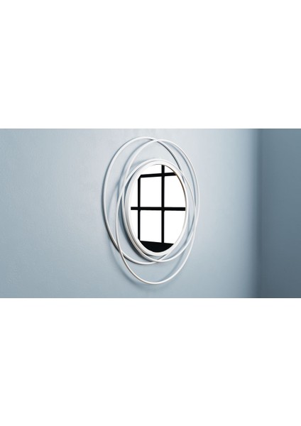 Halkalı Model Metal Dekoratif Duvar Aynası