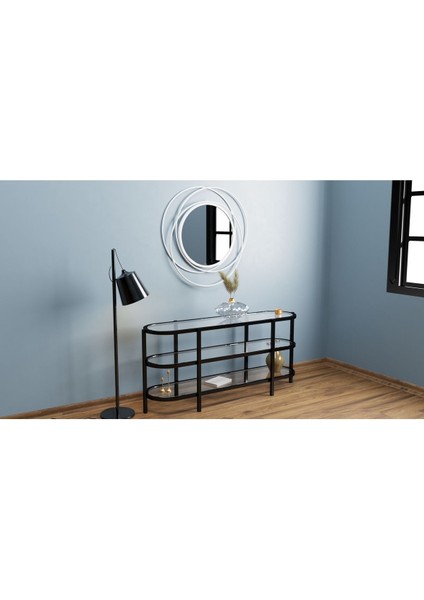 Halkalı Model Metal Dekoratif Duvar Aynası