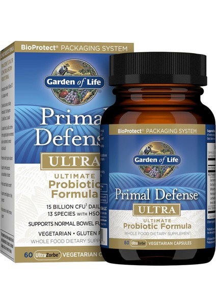 Primal Defense Ultra Ultimate Probiotic Formula 60 Ultrazorbe Vegetarian Capsules