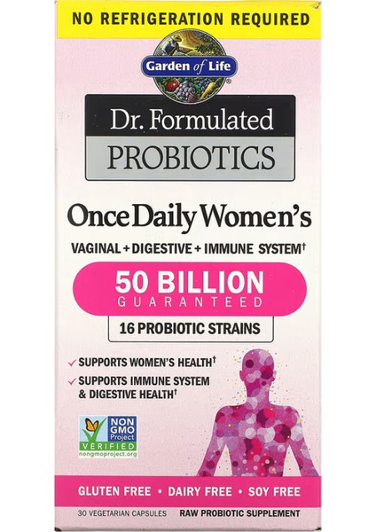Dr. Formulated Probiotics Once Daily Women's 50 Billion 30 Vegetarian Capsules