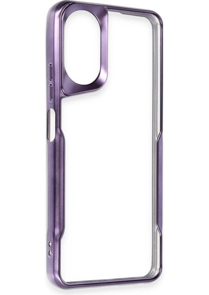 Realme 12 Lite Kılıf Boyi Silikon Kapak - Derin Mor Glstd
