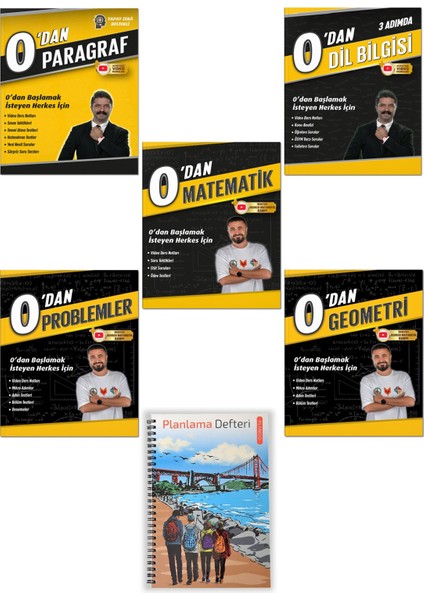 0'dan Youtube Kamp Serisi - Dil Bilgisi - Paragraf - Problemler - Geometri - Matematik + Plango Planlama Defteri Hediye