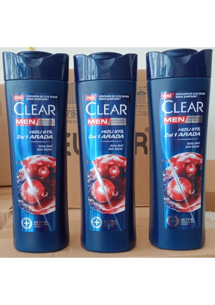 Men Hızlı Stil Şampuan 350 ml x 3ADET