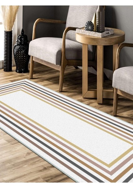 Soft Renkli Desenli Halı, Dokuma Taban Dekoratif Şönil KS-DKM-100