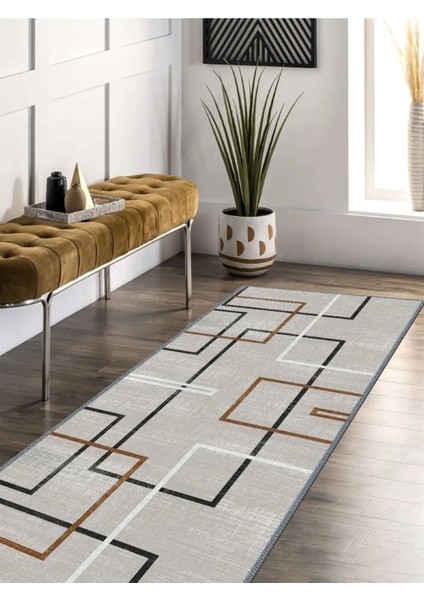 Modern Desenli Halı, Dokuma Taban Dekoratif Şönil Ks-Dkm-41