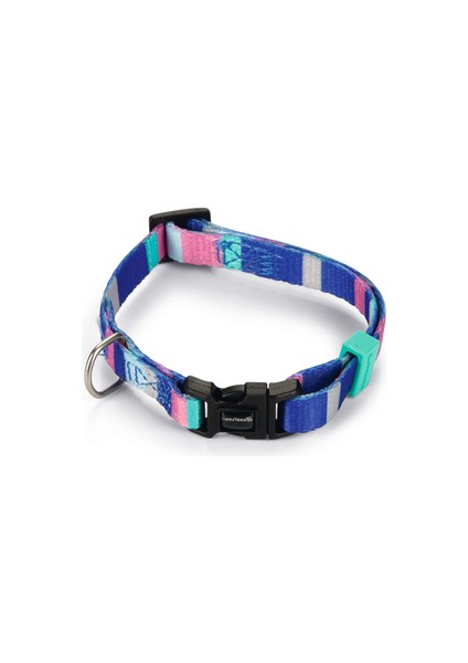 Köpek Boyun Tasması, Renkli Kaıln Çizgiler, 20-30cm, 10mm modelleri