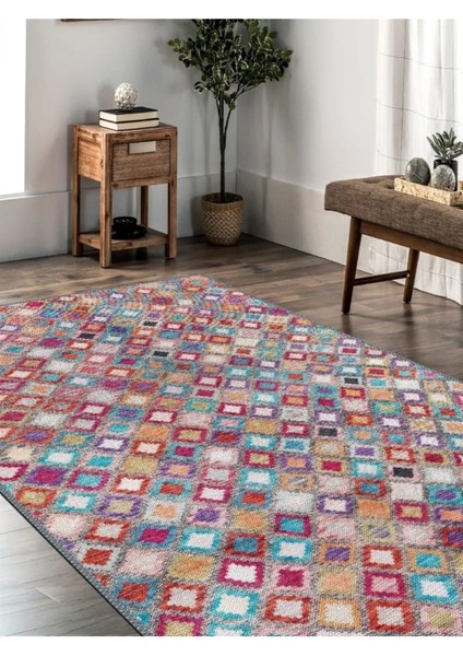 Modern Desenli Halı, Dokuma Taban Dekoratif Şönil