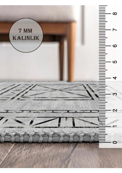 Modern Desenli Halı, Dokuma Taban Dekoratif Şönil