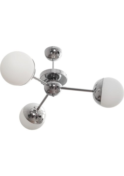 Salon - Mutfak - Yatak Odası Modern Krom 3lü Avize