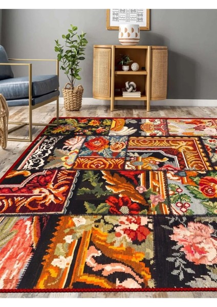 Modern Desenli Halı, Dokuma Taban Dekoratif Şönil