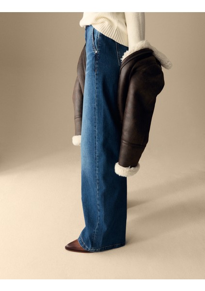 Yüksek Bel Wide Leg Jean Pantolon modelleri