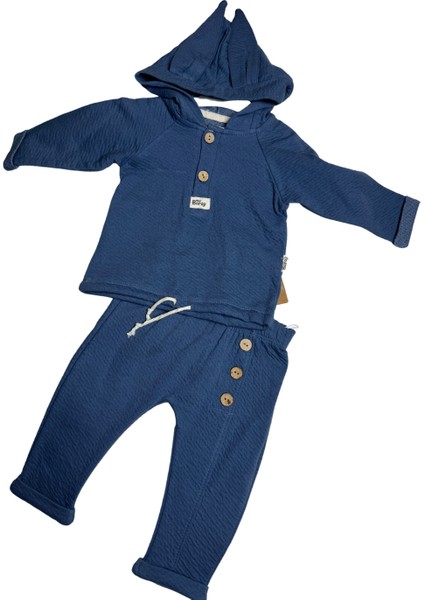 Tavşan Kulaklı Örme Müslin Ikili Takım 9 -12-18