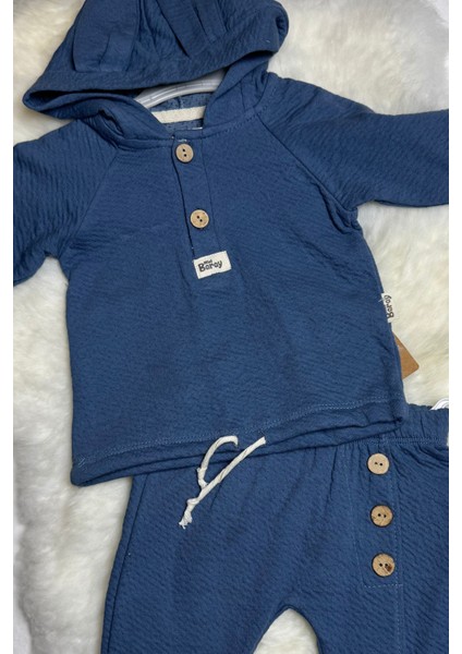 Tavşan Kulaklı Örme Müslin Ikili Takım 9 -12-18 fiyatları