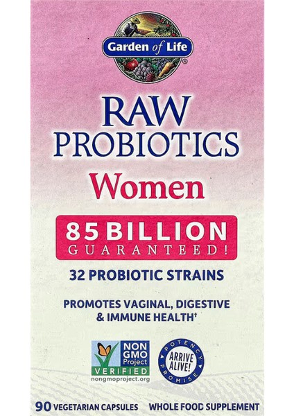 Raw Probiotics, Women, 85 Billion, 90 Vegetarian Capsules