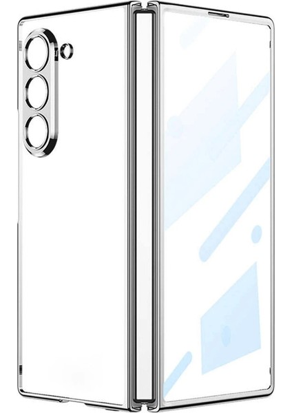 Samsung Galaxy Z Fold 5 Kılıf Fold Element Kapak - Gümüş Glstd