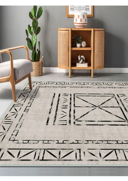 Modern Desenli Halı, Dokuma Taban Dekoratif Şönil
